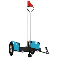 VidaXL Fahrradanhänger Blau Oxford-Gewebe und Eisen