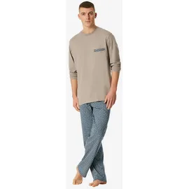 SCHIESSER Pyjama Comfort Braun/Grau 60