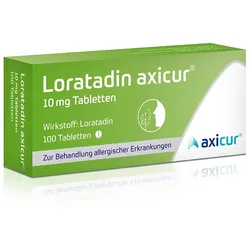 Loratadin axicur 10 mg 100 St