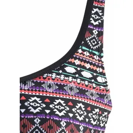 LASCANA Tankini Damen Schwarz/Mehrfarbig 52