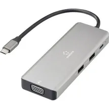 Renkforce USB-C® Dockingstation RF-DKS-906 Passend für Marke Dockingstations: Universal Unterstützt 8K@30Hz (1x) / 4K@30Hz (2x)