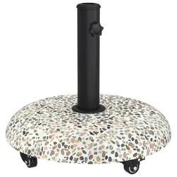 vidaXL Wagenuntergestell für 37/42/52/58mm Rohre Multicolor Beton