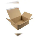 TransPak Wellpapp-Faltkarton 1-wellig 310x230x110mm Sk A5 Qualtität 1.20b braun, braun