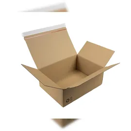 TransPak Wellpapp-Faltkarton 1-wellig 310x230x110mm Sk A5 Qualtität 1.20b braun, braun