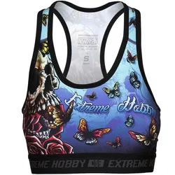 Sport-BH Fitness Gym MMA EXTREME HOBBY SKULL 2 BLAU L