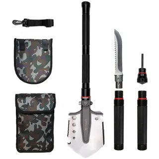 Dönges Multifunktionaler Klappspaten All-in-One in Camouflage Tasche