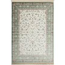Steffensmeier Kurzflor Teppich Riad | Wohnzimmer | Orient | Pflegeleicht | Tabriz Grün, Größe: 195x300 cm