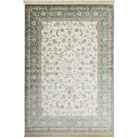 Steffensmeier Kurzflor Teppich Riad | Wohnzimmer | Orient | Pflegeleicht | Tabriz Grün, Größe: 195x300 cm
