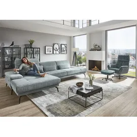die planbar Eckcouch Polyester L-Form 3-Sitzer Blau