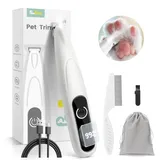 Pfotentrimmer für Hunde mit LED-Licht, Extra Leise Hundeschermaschine, Hundepfoten Trimmer, Type-C Wiederaufladbar Schermaschine Hund, Paw Trim Pro für Pfoten, Ohren, Gesicht, Augen