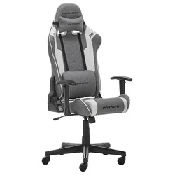 Gamingstuhl Prince in Grau/Schwarz/Weiß