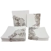 Spetebo Speiseteller 12er Set 12,5 cm weiß