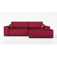 Mebloland Ecksofa TOR mit Schlaffunktion. Farbe: Red. - Rot