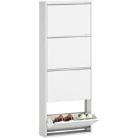 Homcom Schuhschrank 55 x 15 x 139,5 cm weiß