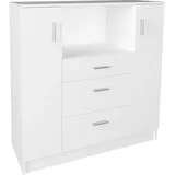 VCM Küchenschrank Kommode Buffet Mikrowelle Esilo