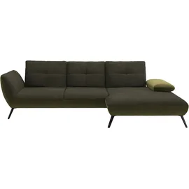 OTTO home Eckcouch Polyester L-förmig dunkelgrün