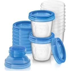 Philips® Avent Aufbewahrungssystem für Muttermilch Becher 10x180 ml