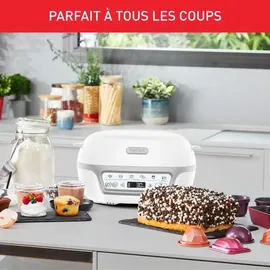 Tefal KD812110 Cake Factory Délices Silver Cake Gerät, 5 automatische Programme + manueller Modus, Zubehör, dedizierte Anwend