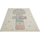 Lüttenhütt Kinderteppich Hüpfspiel, rechteckig, Teppich mit angenehmer Haptik, ideale Teppiche fürs Kinderzimmer