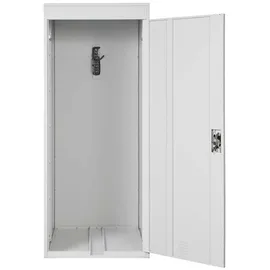 Proregal Fahrradgarage 79x192x122 cm Metall Hellgrau