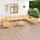 vidaXL Garten-Lounge-Set 11-tlg. Kiefer braun