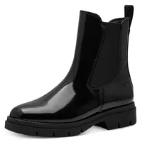 TAMARIS Chelseaboots TAMARIS, Damen, Gr. 39, schwarz (schwarz lack),