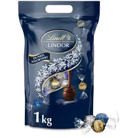 Lindt LINDOR Schokoladen Kugeln Dunkle Mischung | 1 kg Beutel, wiederverschliessbar | ca. 80 Kugeln dunkle Schokolade (50%, 60% & 70% Kakao) | Grosspackung | Pralinen Geschenk | Schokoladengeschenk