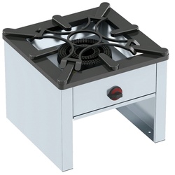 Gaskocher mit hoher leistung 1 grill und 1 zusätzlicher grill - 600x600x500 mm - 12,5 Kw - 49200M86 Eurast