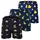 Happy Shorts Webboxershorts Ente/Frosch/Vacation XL 3er Pack