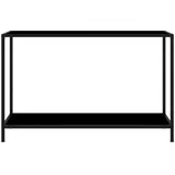 vidaXL Konsolentisch 120 x 75 x 35 cm schwarz