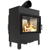 Kamineinsatz aus Stahl LUCY TUNNEL 14 kW Ø 200 mit Türfeder