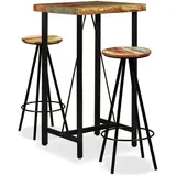vidaXL 3-tlg. Bar-Set Altholz Massiv