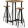 vidaXL 3-tlg. Bar-Set Altholz Massiv