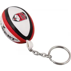 Schlüsselanhänger Lyon Mini-ball Aus Schaumstoff Gilbert Lou Rugby WEISS|SCHWARZ No Size