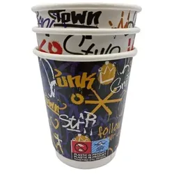 500 Graffiti Doppelwand Kaffeebecher 300 ml Coffee to go Becher Tee & Glühwein