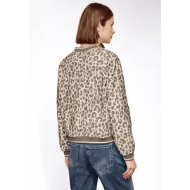 street one studio STREET ONE Blouson mit Animal Print und Zipper - beige