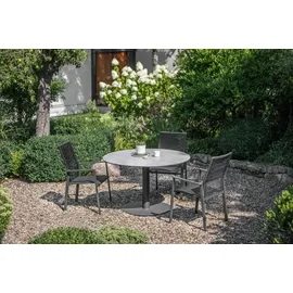 Niehoff Bistro Klapptisch Ø 125 x 74 cm Anthrazit/Grau