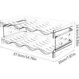 luxuskollektion Küchenorganizer-Set Flaschenregal 8 transparent