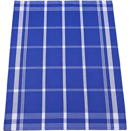Ross Geschirrtuch »Exclusiv« 1x Küchen-Frottiertuch (Streifen) und 2 Geschirrtücher (Karodesign) blau