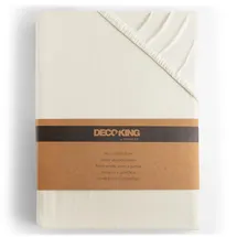 DecoKing Spannbettlaken Baumwolle 160 x 200 - 180 x 200 cm beige