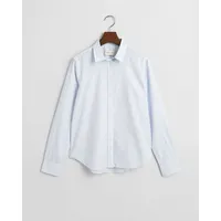 GANT Kurzarmhemd REG POPLIN STRIPED SHIRT blau 38