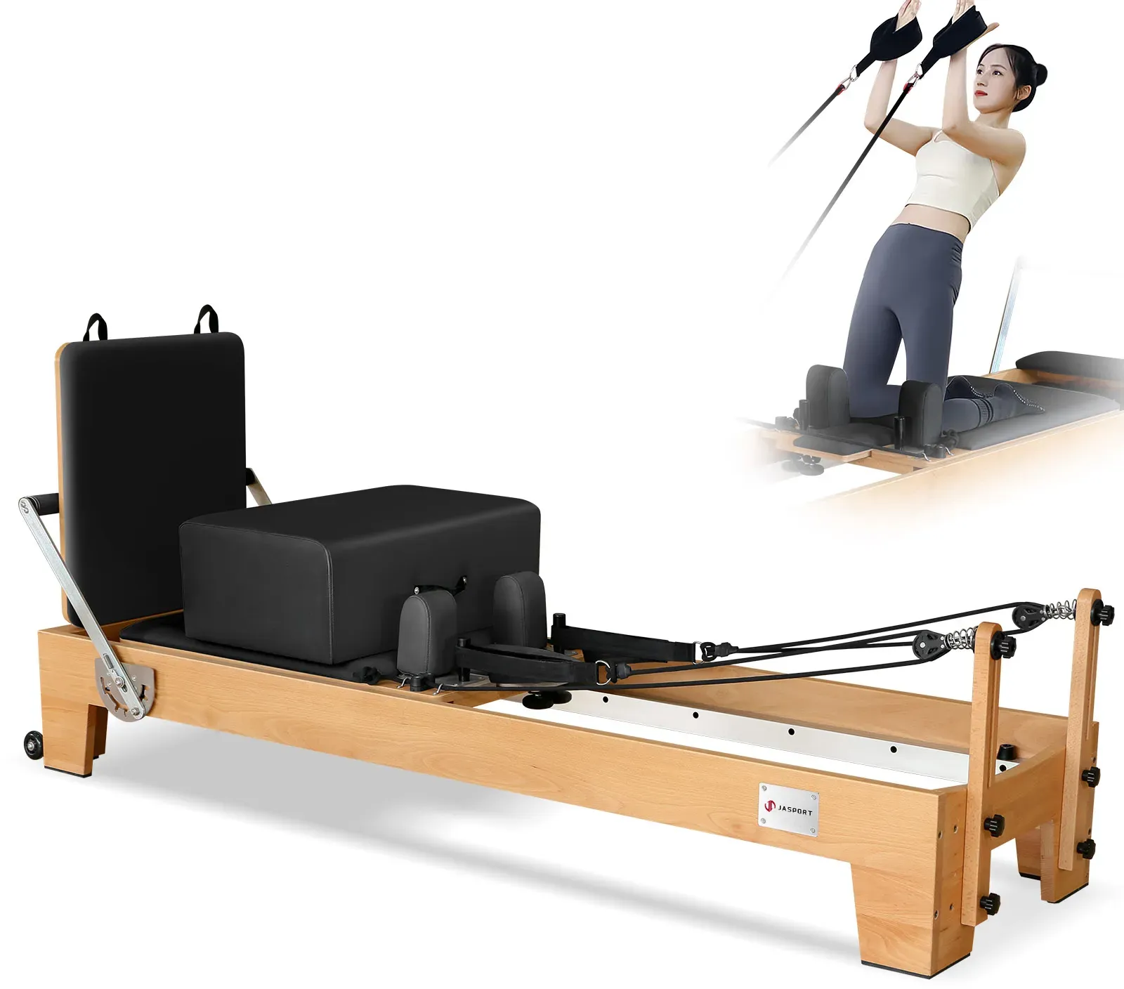 JASPORT P80 Pilates Reformer aus Buchenholz