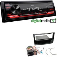 JVC 1-DIN Digital Media Autoradio DAB+ USB AUX für Opel Corsa D piano black