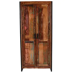 Garderobenschrank aus Massivholz Shabby Chic Look