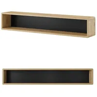 Lomadox ALBANY-83 Wandregal 150 x 27 x 24 cm Braun