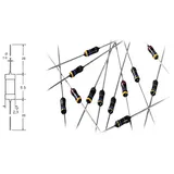 YAGEO Metallschicht-widerstand, 0,6 W, 1% % - Yageo