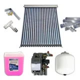 Solaranlage Solarpaket Solarthermie Warmwasser Heizung Röhrenkollektor 3,84m2
