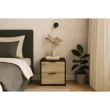 OTTO home Nachtschrank PERY 44,2 x 35 x 45,9 cm Schwarz