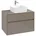 Waschbeckenunterschrank 800x548x500 mm, 2 Auszüge , für Waschbecken mittig, C03700, Farbe: Front/Korpus: Truffle Grey, Griff: Truffle Grey