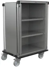 novocal Sterilgut-Transportwagen mit festen Edelstahl-Fachböden CI-STGW-FB-1 , Maße(BxTxH): 101 x 71 x 147 cm, CI-STGW-FB-1